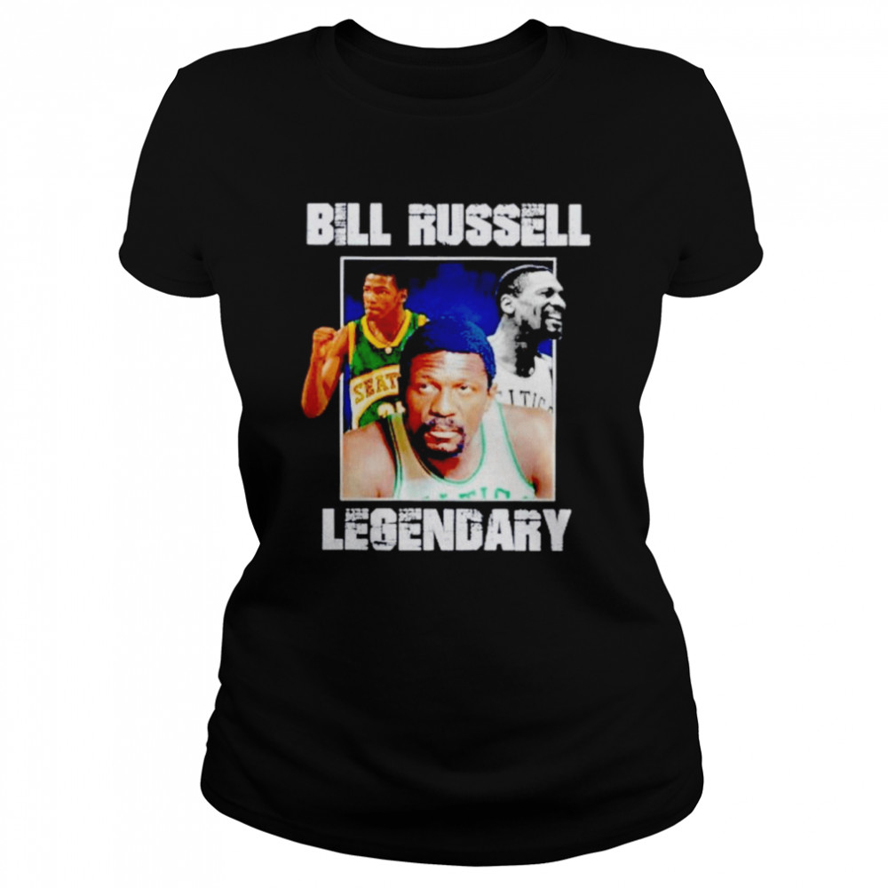 Vintage Bill Russell Legendary Rest In Peace 1934-2022 shirt Classic Women's T-shirt