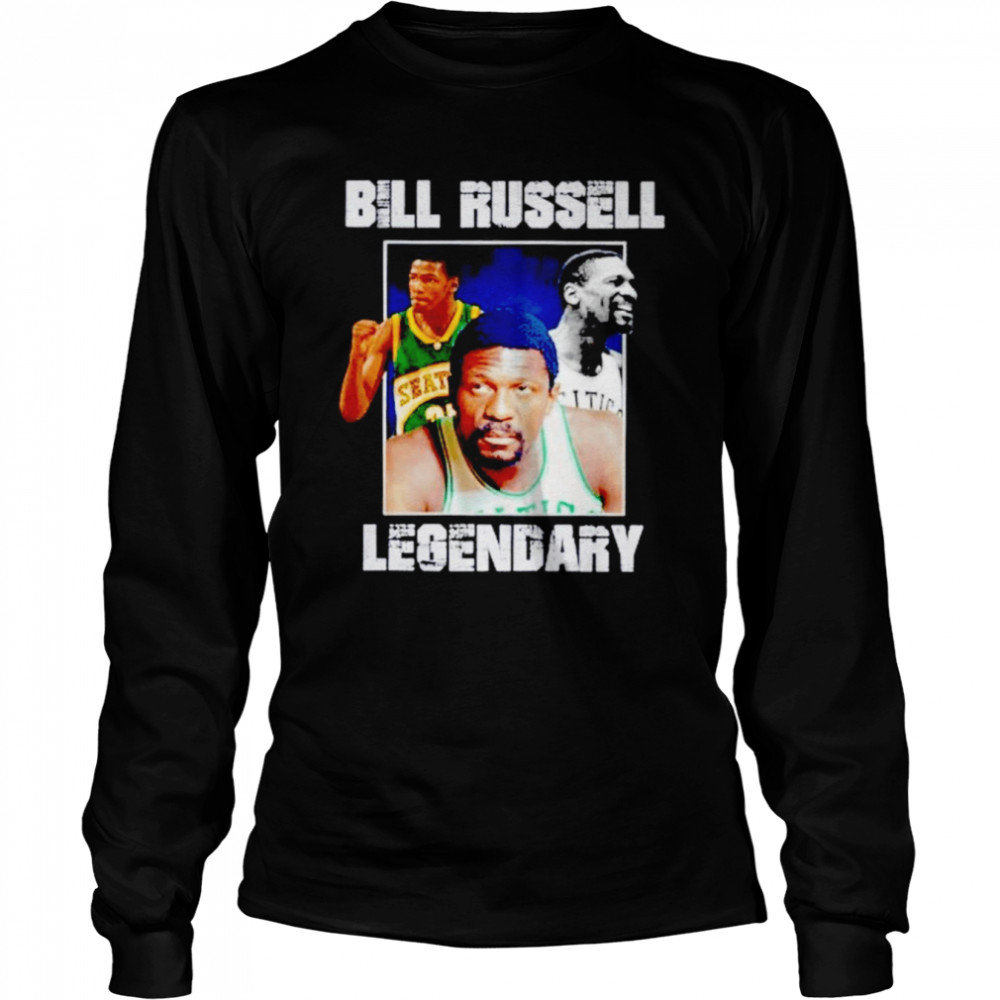 Vintage Bill Russell Legendary Rest In Peace 1934-2022 shirt Long Sleeved T-shirt