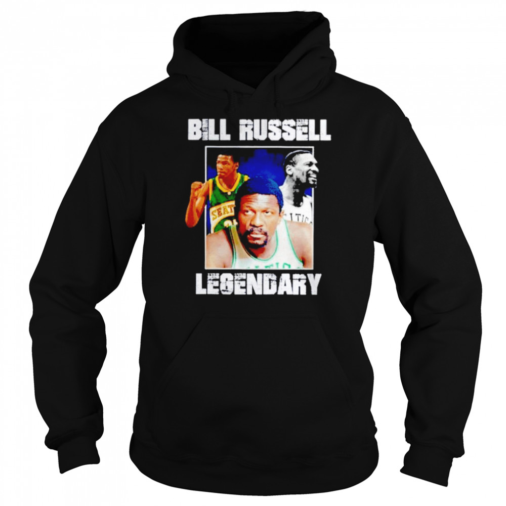 Vintage Bill Russell Legendary Rest In Peace 1934-2022 shirt Unisex Hoodie