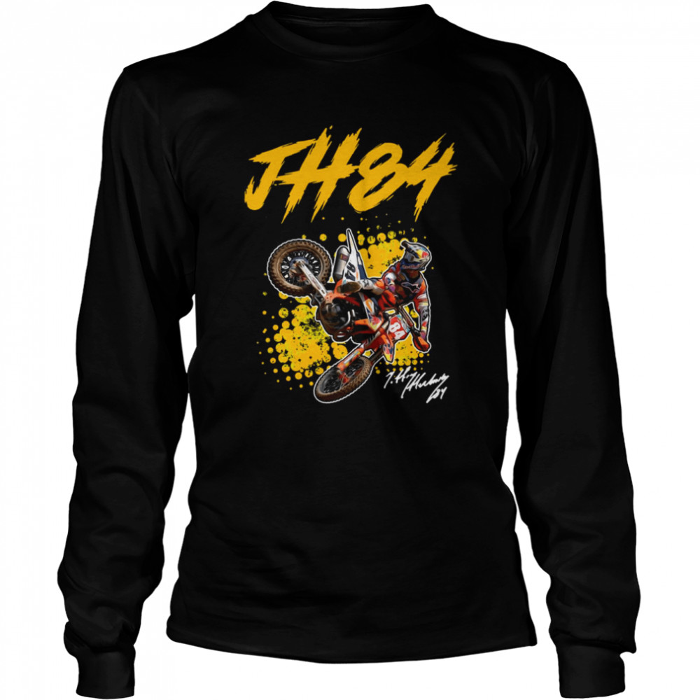 Yellow Design Jeffrey Herlings Grunge Motocross And Supercross Champion shirt Long Sleeved T-shirt