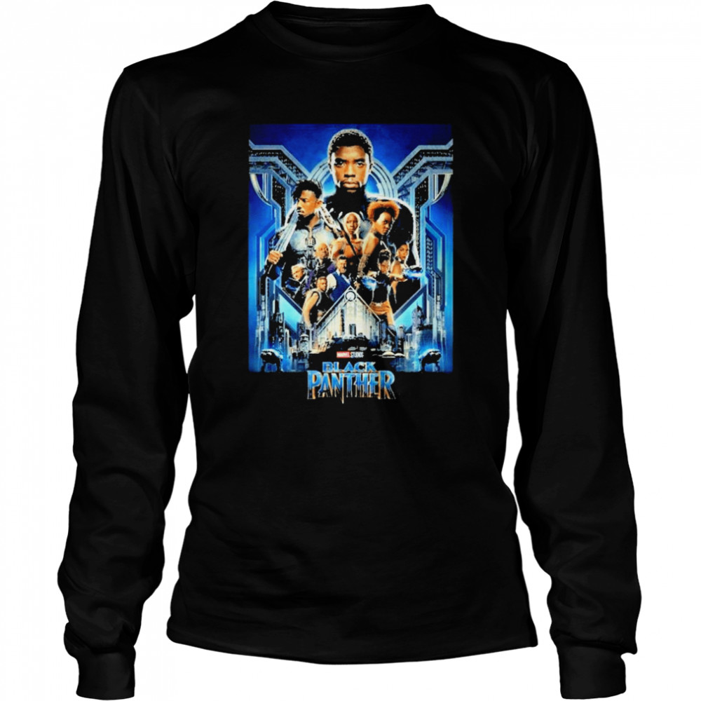 2022 Marvel Studios Black Panther Movie Poster  Long Sleeved T-shirt