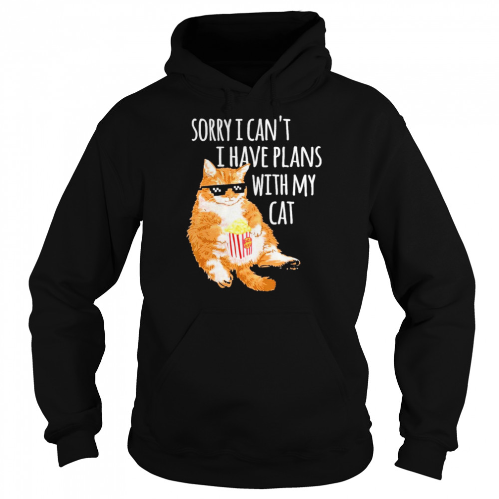 Cat Sorry I Can’t I Have Plans With My Cat  Unisex Hoodie