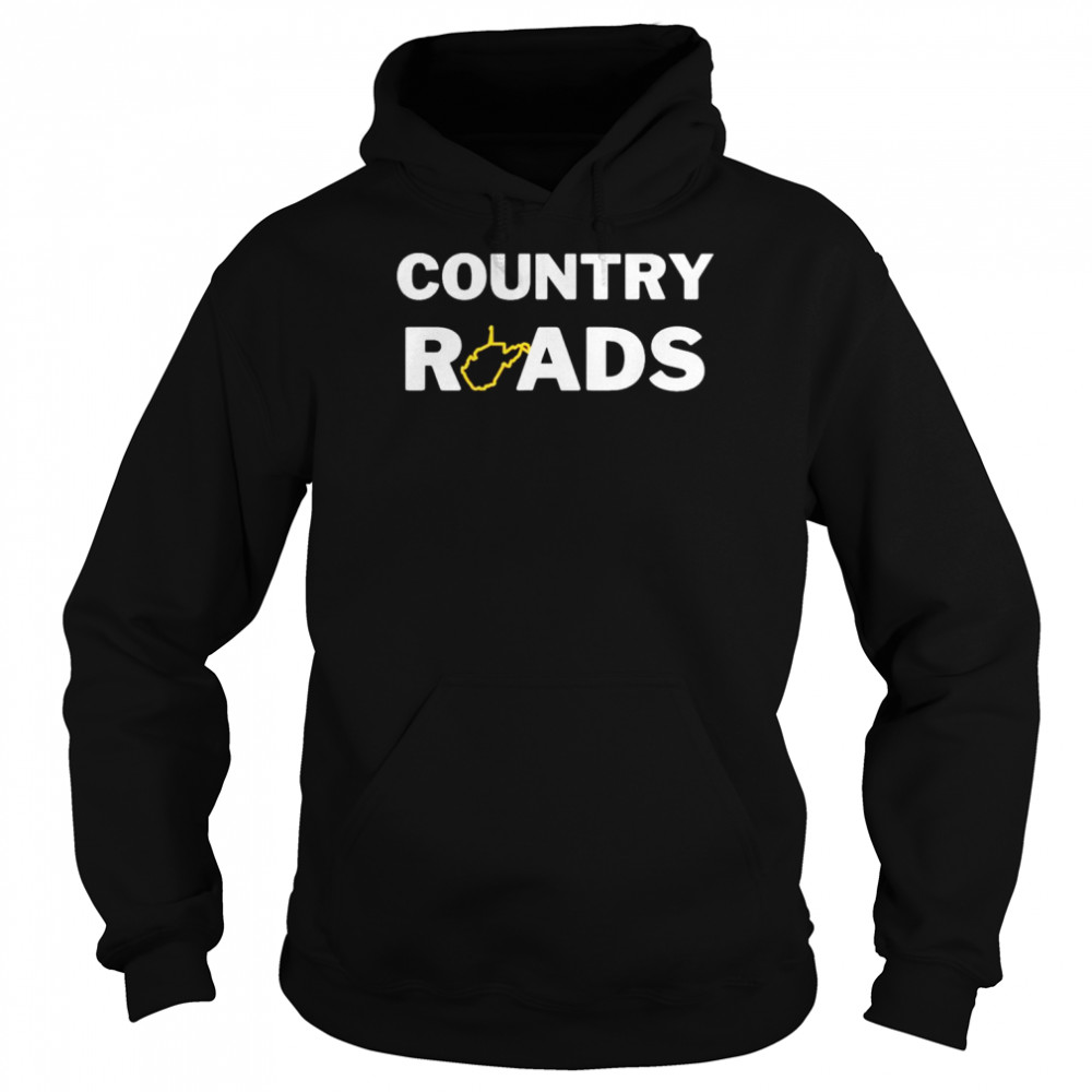 Country Roads Virginia map shirt Unisex Hoodie