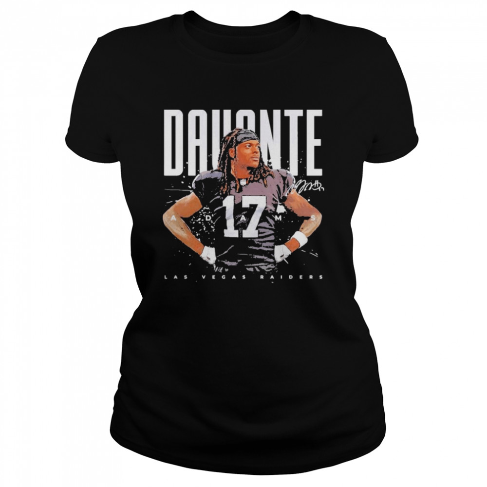 Davante Adams Las Vegas Raiders Football signature shirt Classic Women's T-shirt