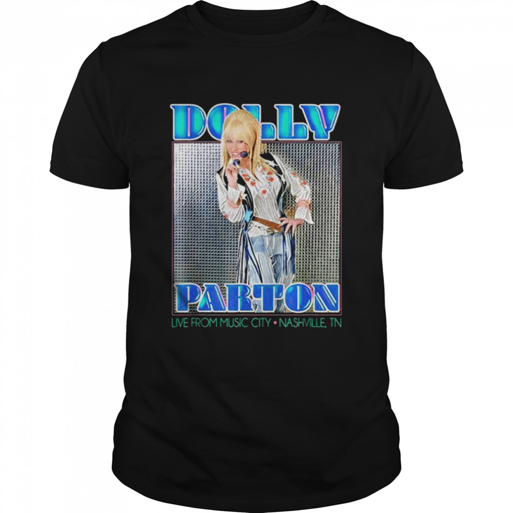 Disco Dolly Parton live from music city nashville shirt Classic Men's T-shirt