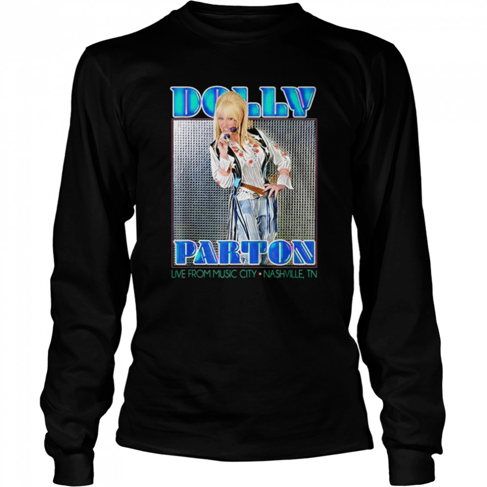 Disco Dolly Parton live from music city nashville shirt Long Sleeved T-shirt
