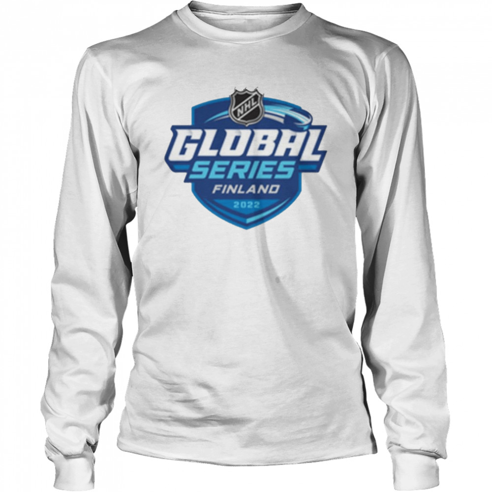 Global Series Finland 2022 Primary Logo Graphic NHl T- Long Sleeved T-shirt