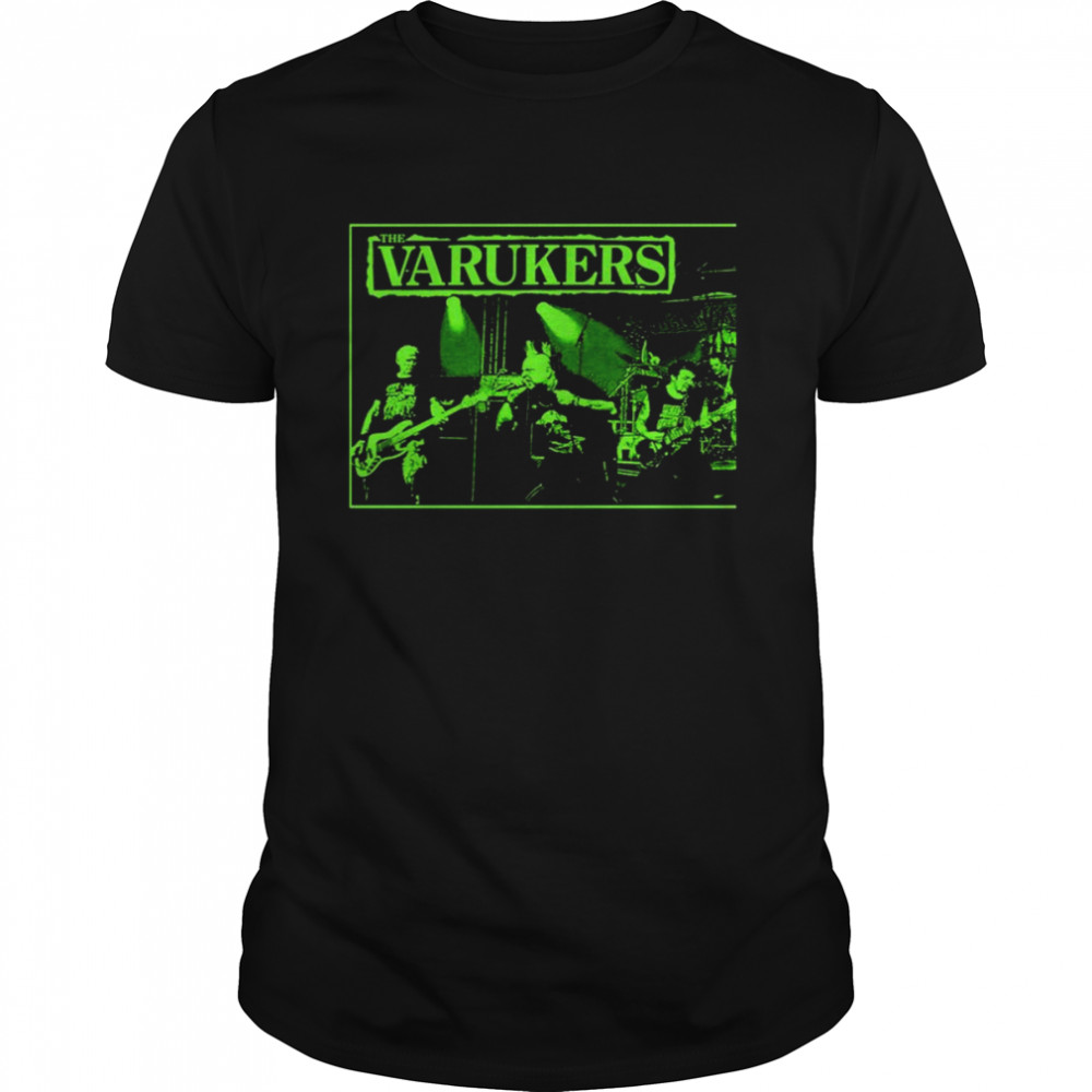 Green Art Retro Band The Varukers shirt Classic Men's T-shirt
