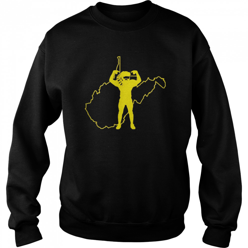 Horns Down Baseball Virginia Map shirt Unisex Sweatshirt