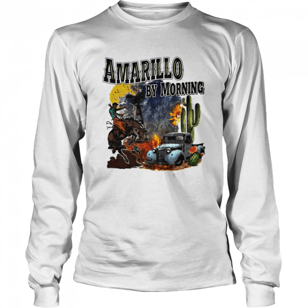 Legend Country Musician Amarillo By Morning shirt Long Sleeved T-shirt