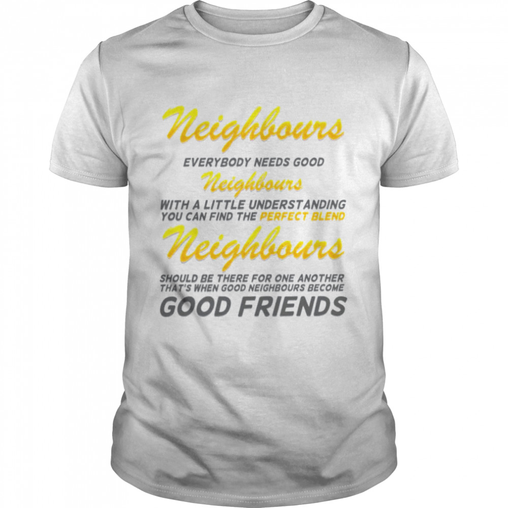 Lyric Sheet Design With Grey Text [Neighbs] Neighbours Tv Show shirt Classic Men's T-shirt