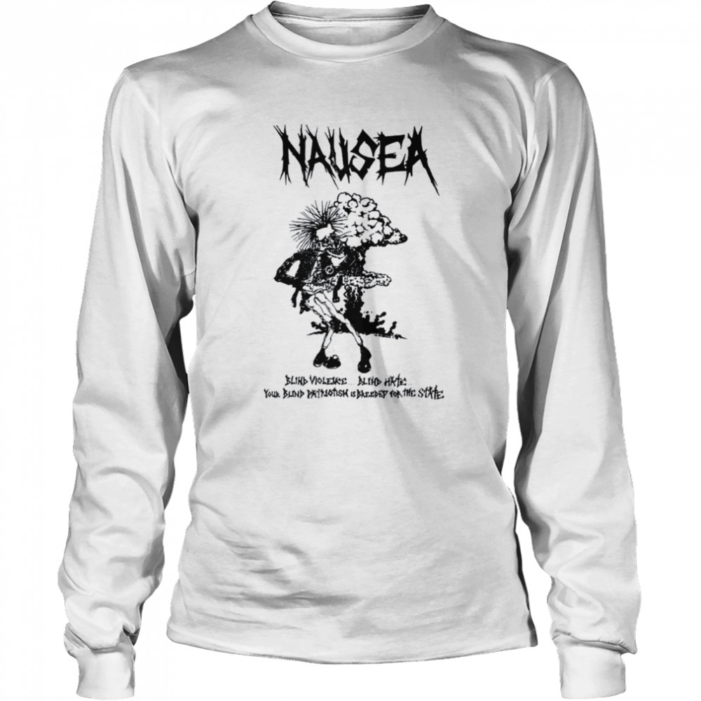 Nausea Band The Varukers shirt Long Sleeved T-shirt