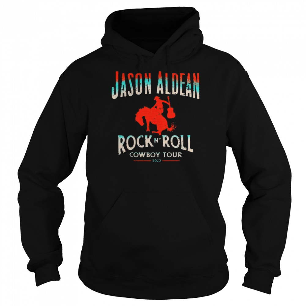 New jason aldean back in the saddle tour 2022 shirt Unisex Hoodie
