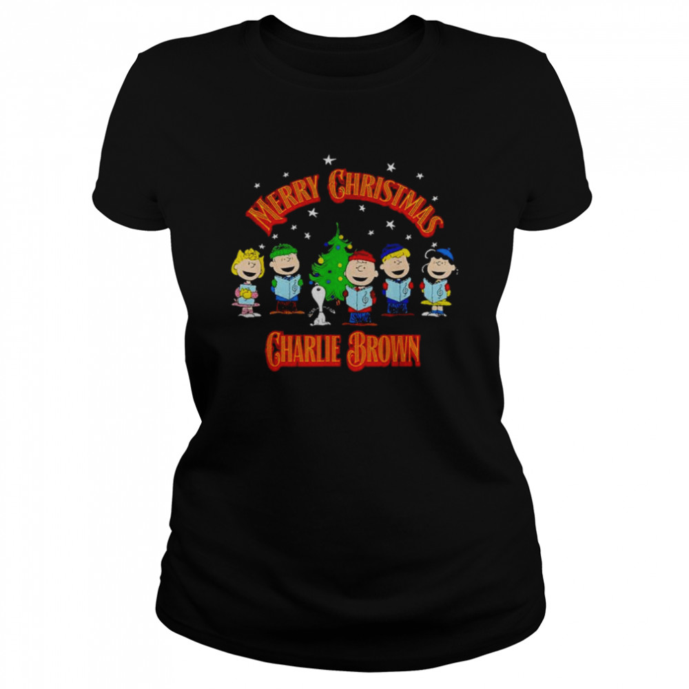 Peanuts Holiday Charlie Brown Merry Christmas shirt Classic Women's T-shirt