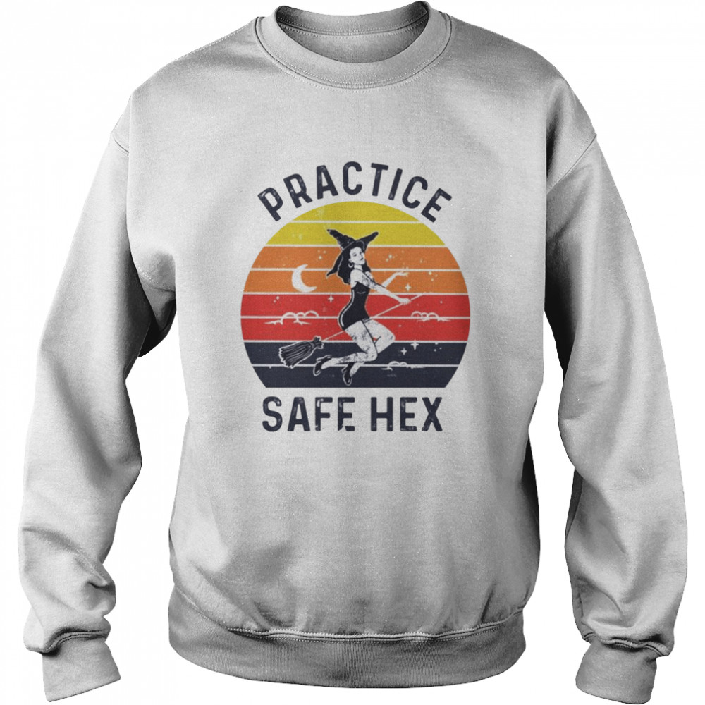 Practice safe hex vintage shirt Unisex Sweatshirt