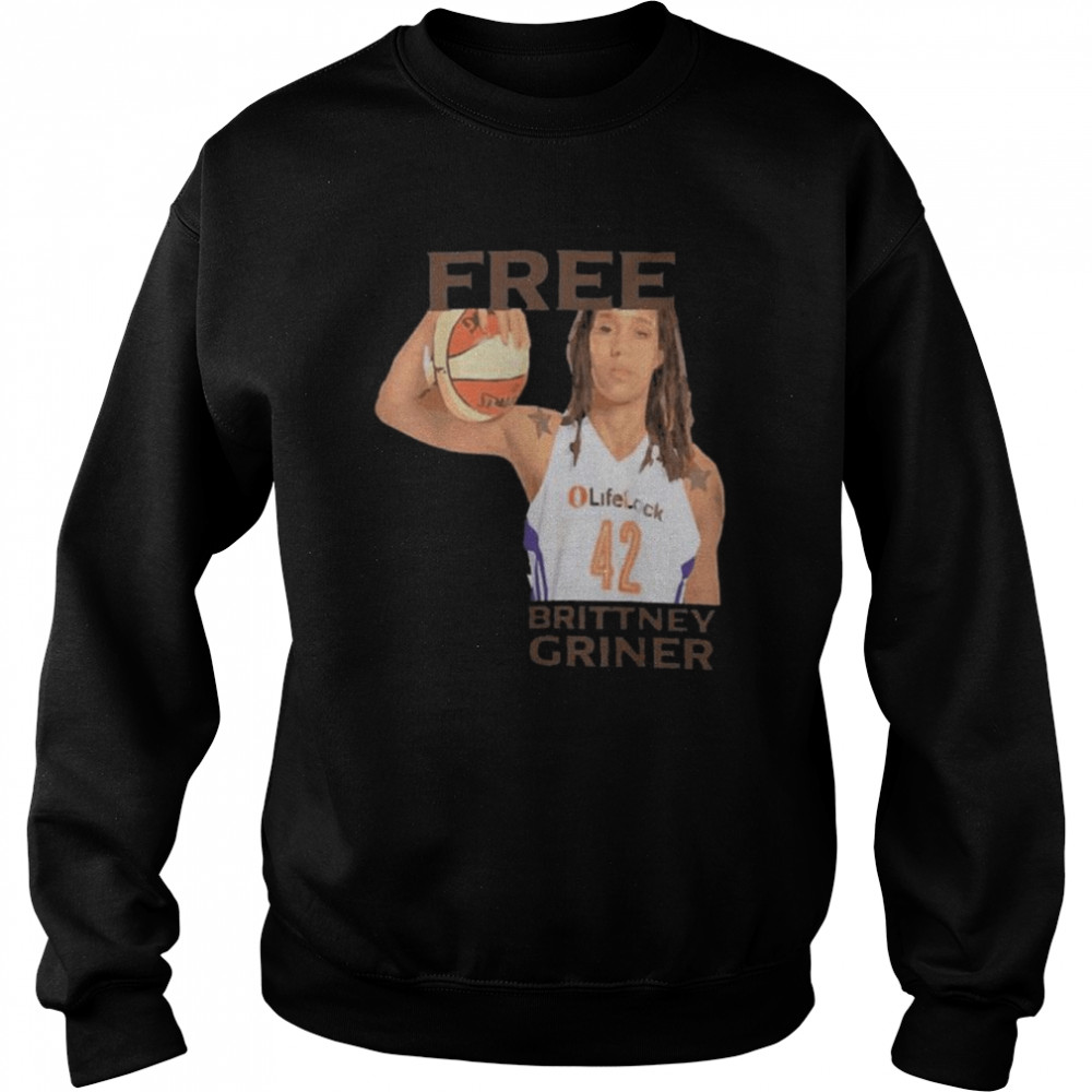 Release brittney griner free brittney griner basketball phoenix mercury 2022 shirt Unisex Sweatshirt