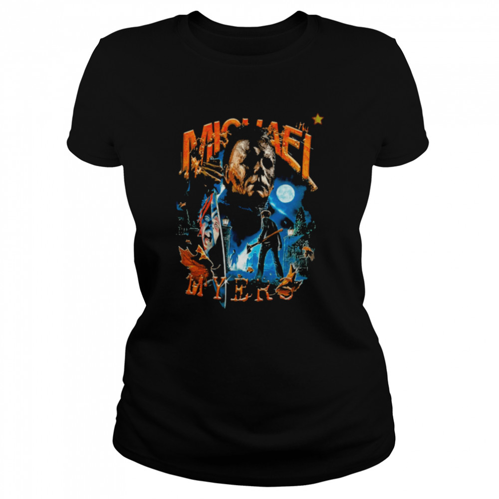Retro Michael Myers Vintage Michael Myers Homage Jason Voorhees Horror Halloween shirt Classic Women's T-shirt