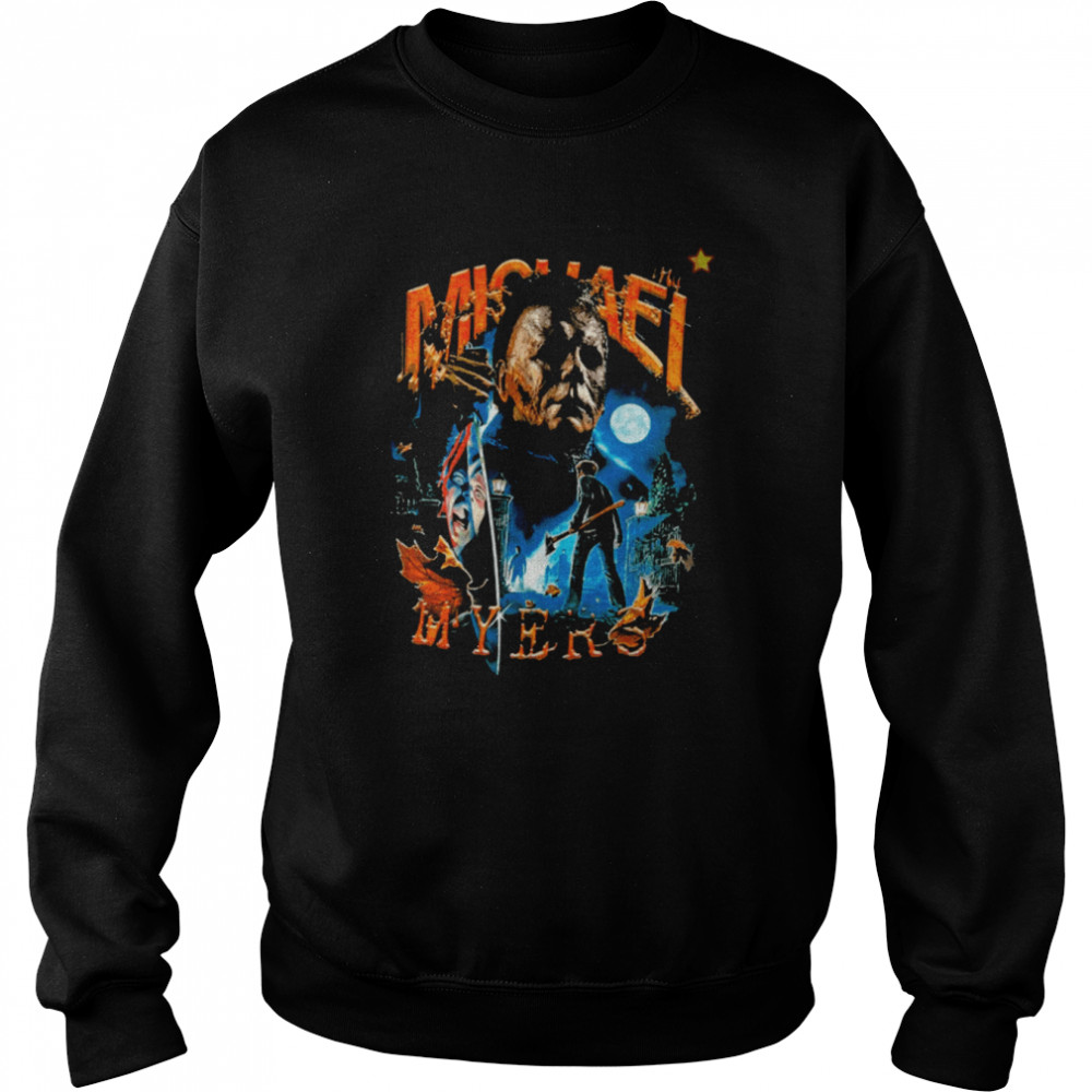 Retro Michael Myers Vintage Michael Myers Homage Jason Voorhees Horror Halloween shirt Unisex Sweatshirt