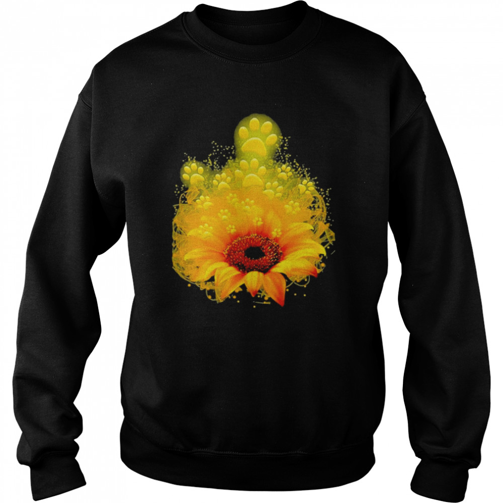 Sunflower Flower Paws  Unisex Sweatshirt