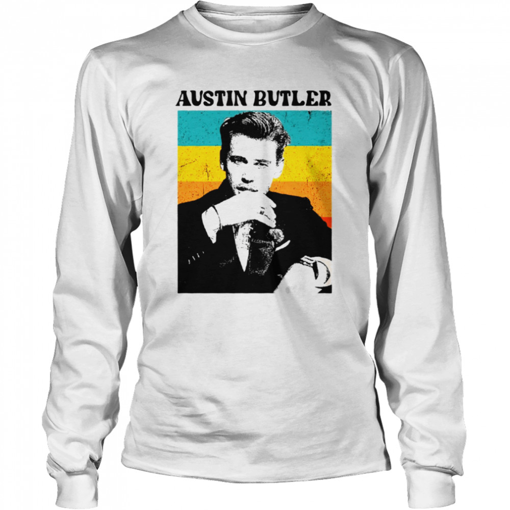 Vintage 2022 Movie Merch Austin Butler Elvis Presley shirt Long Sleeved T-shirt