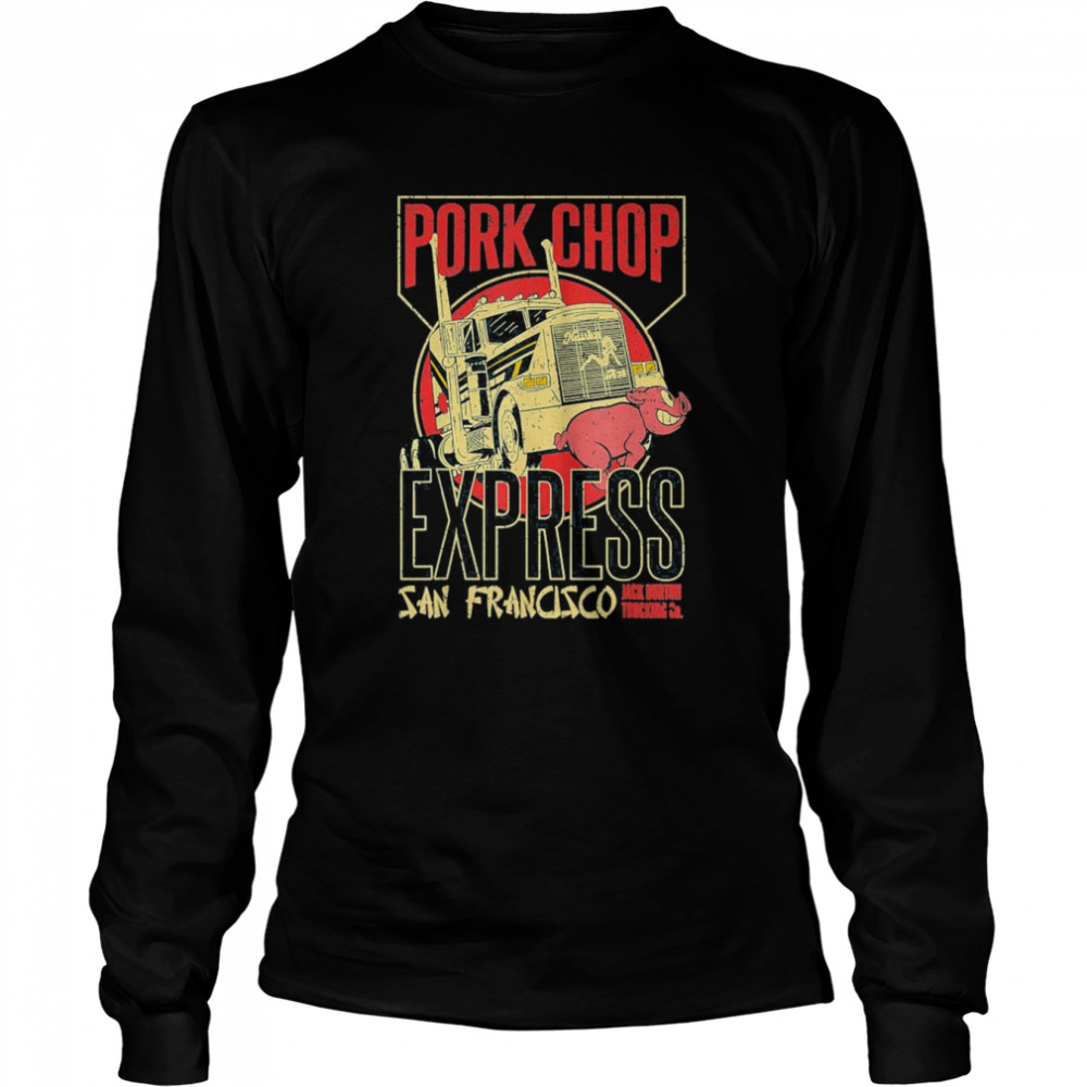 Vintage Pork Chop Express Jack Burton Trading T- Long Sleeved T-shirt