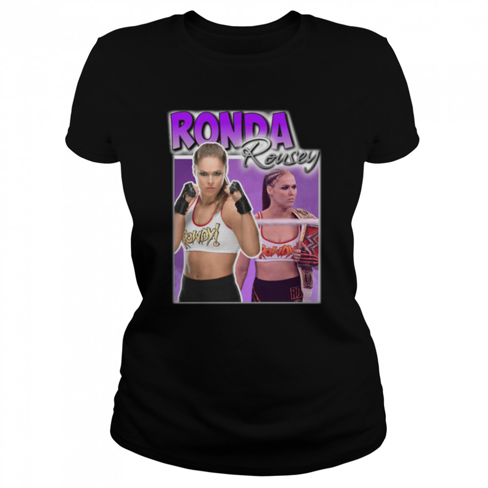 Wrestler Ronda Rousey Retro shirt Classic Women's T-shirt
