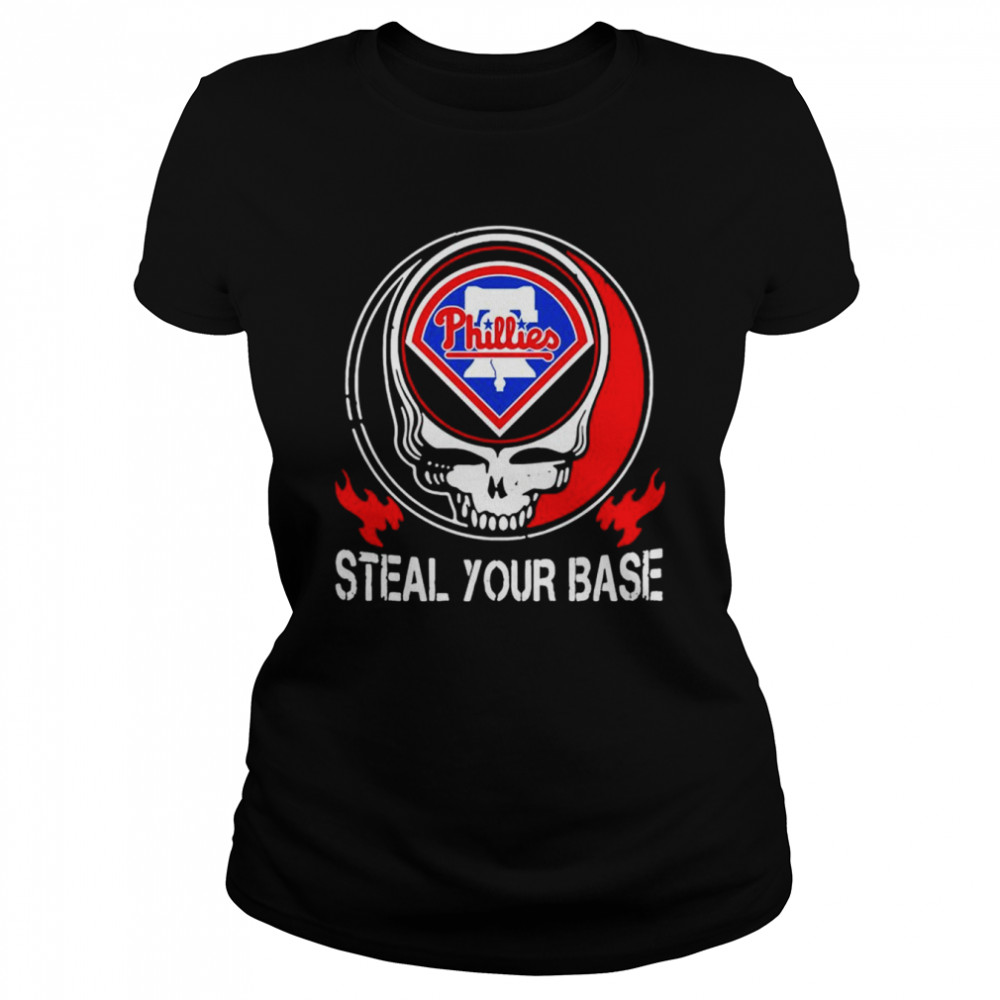 Philadelphia Phillies Grateful Dead Steal Your Base Shirt - Kingteeshop