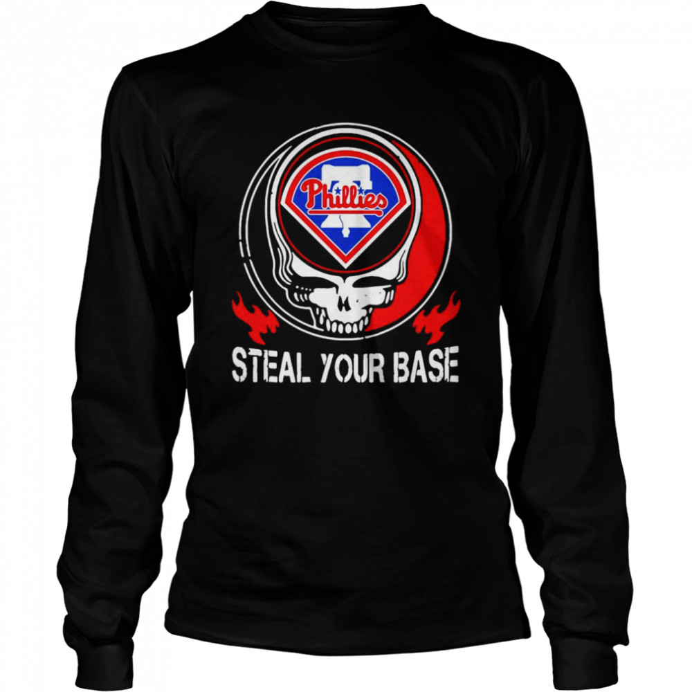 Philadelphia Phillies Grateful Dead Steal Your Base Shirt - Kingteeshop