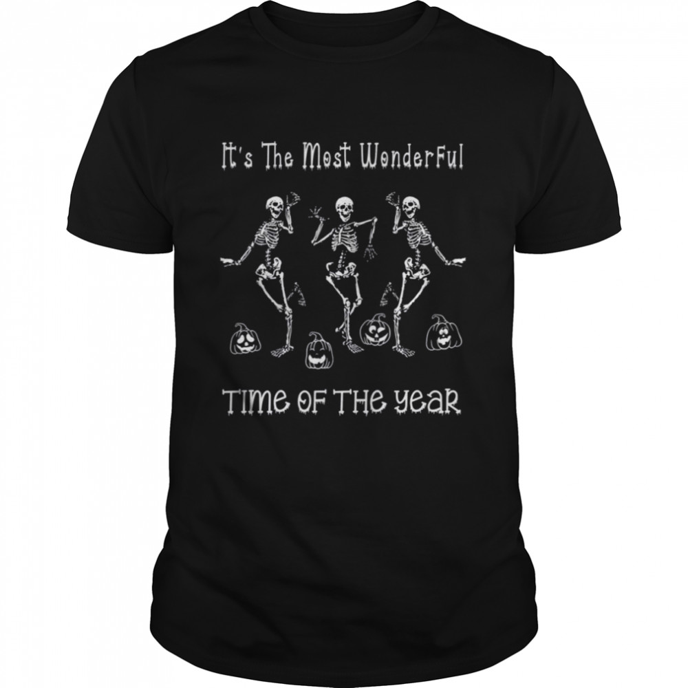 Skeleton Halloween It’s The Most Wonderful Time Of The Year shirt