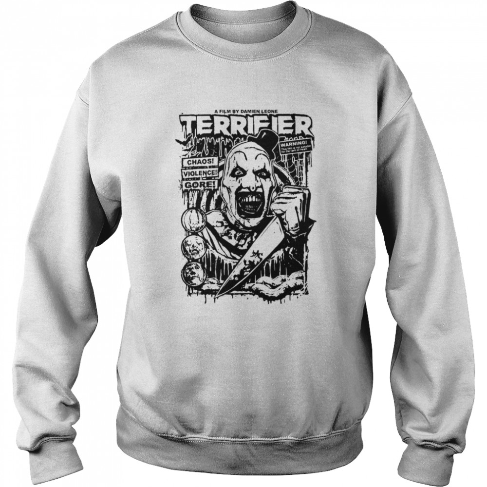 Terrifier Movie Horror Art The Clown shirt - Kingteeshop