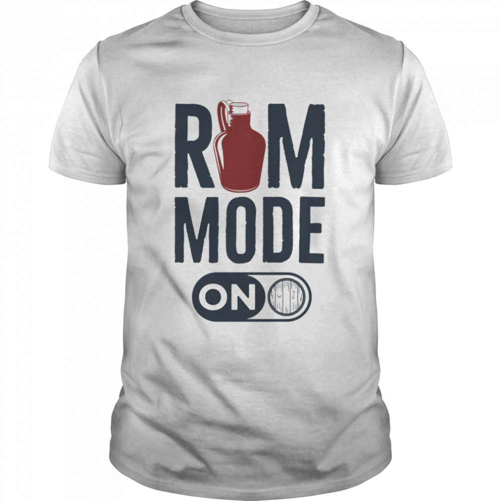 Rum Mode On Jack Sparrow Pirates of the Caribbean shirt