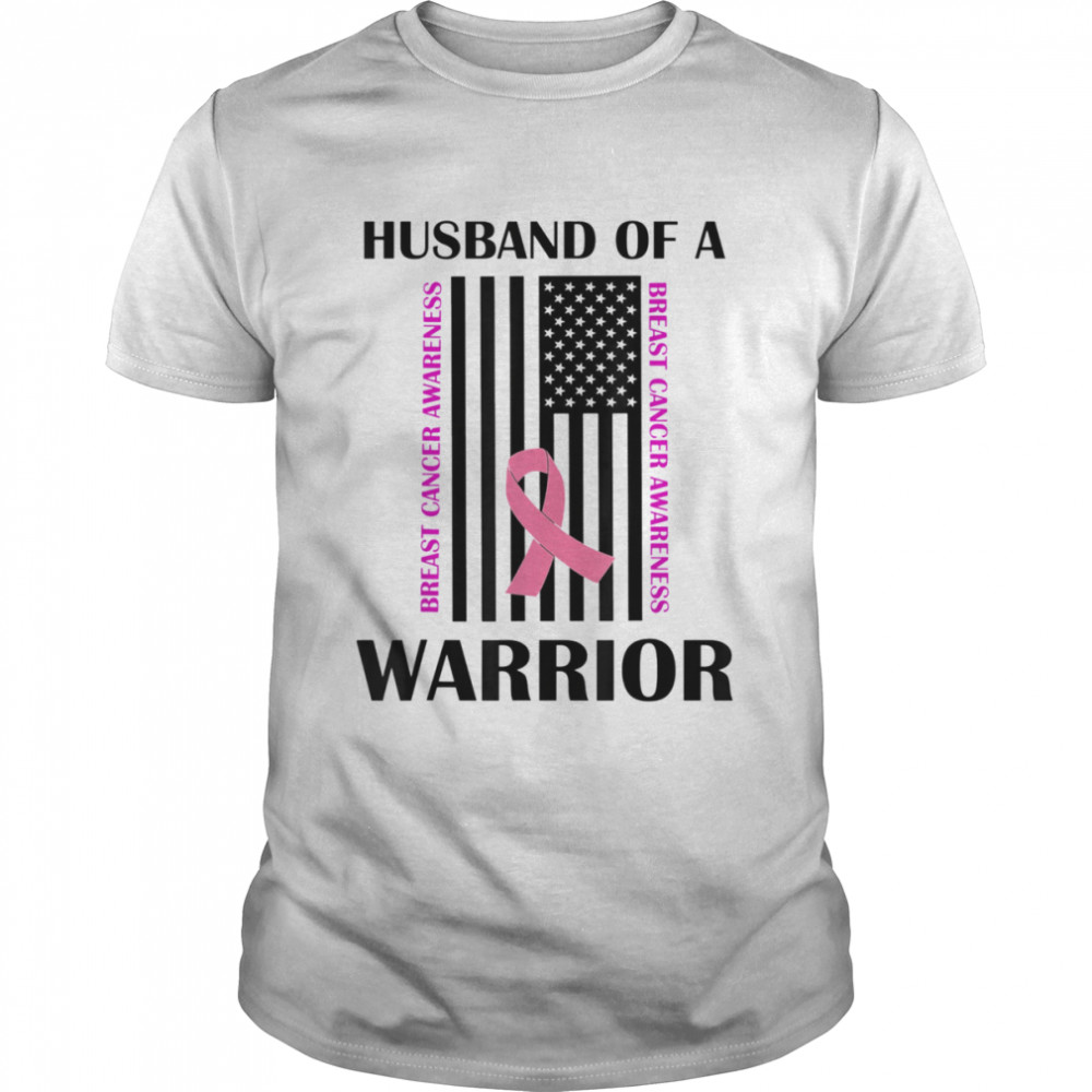 Husband Of A Warrior Breast Cancer Awareness Support T- Classic Men's T-shirt