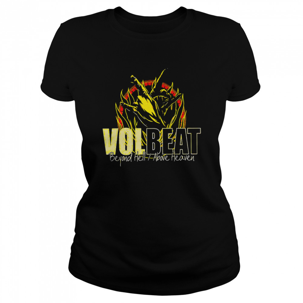 illustration of vintage volbeat band shirt classic womens t shirt