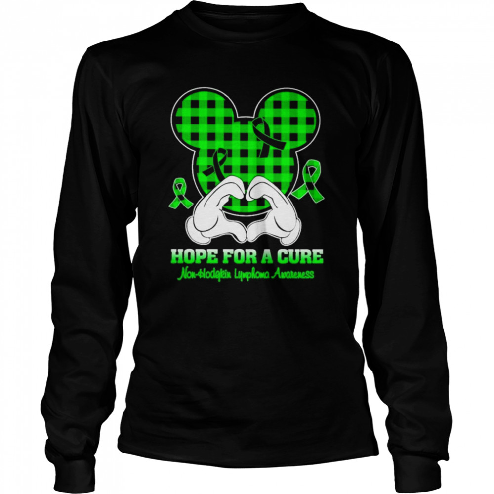 Mickey mouse Hope for a Cure Non-hodgkin’s Lymphoma Awareness shirt Long Sleeved T-shirt