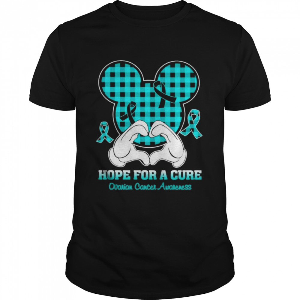 Mickey mouse Hope for a Cure Ovarian Cancer Awareness shirt Classic Men's T-shirt