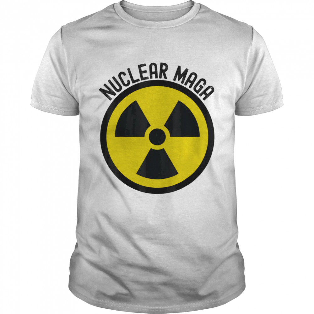 Nuclear MAGA Trump Raid Meme Radioactive Symbol 2024 T- Classic Men's T-shirt