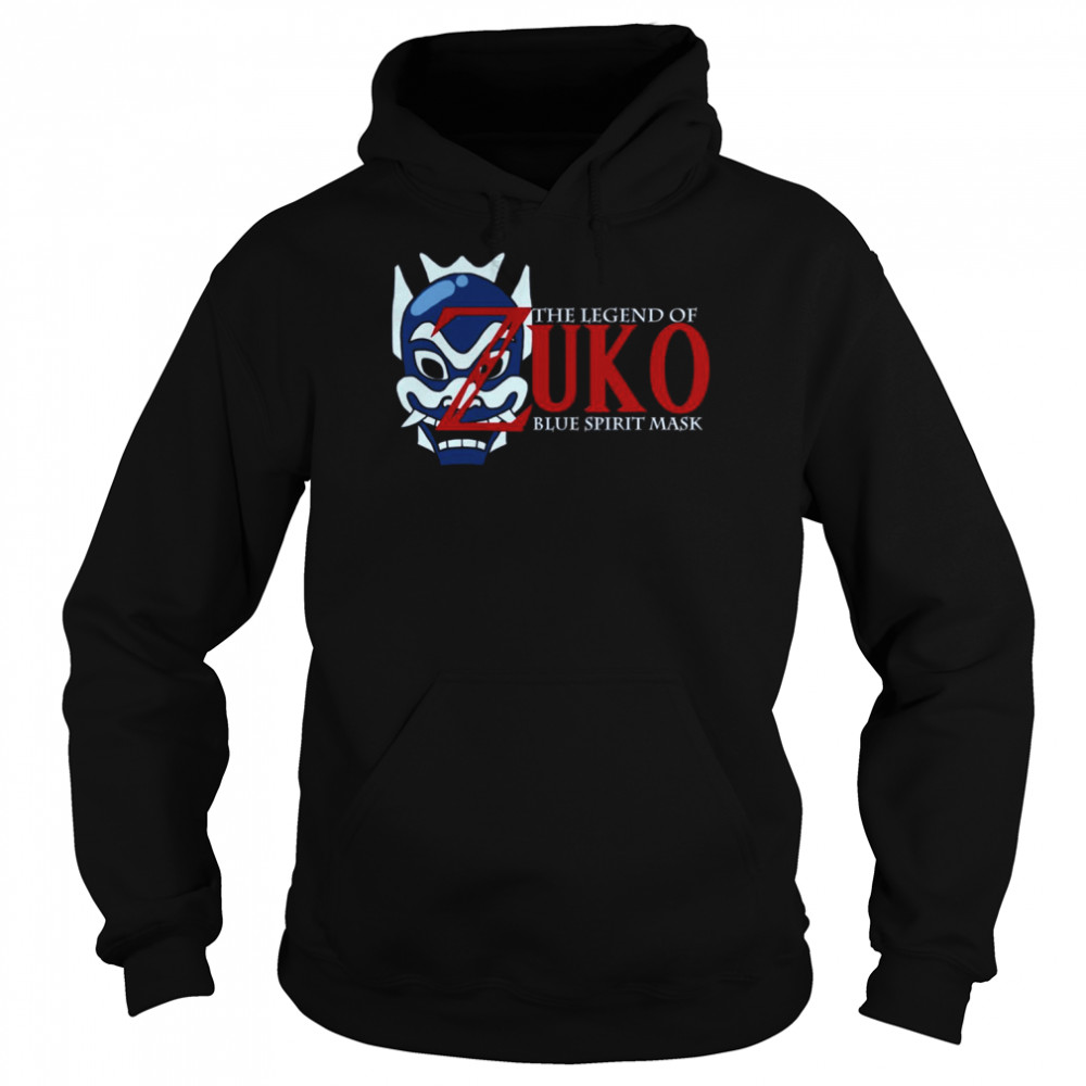 the legend of zuko blue spirit mask the legend of zelda shirt unisex hoodie