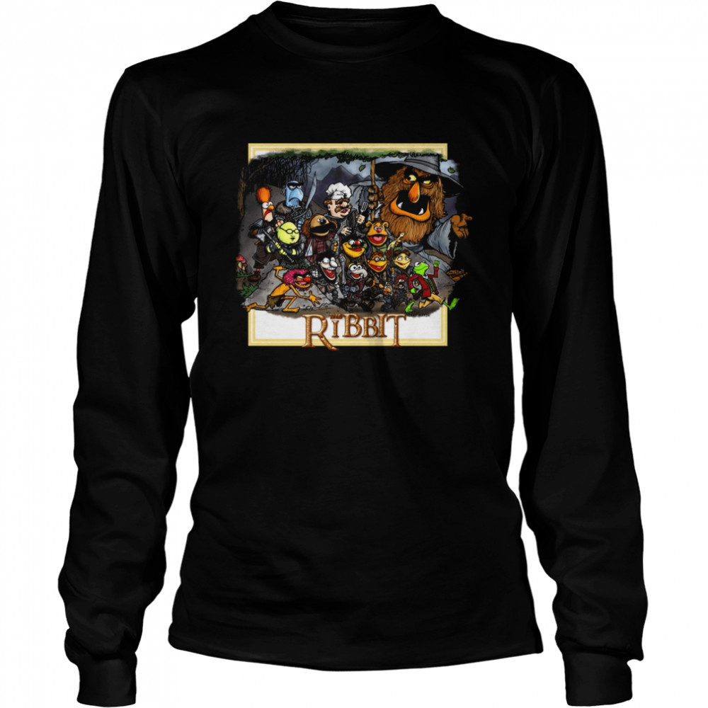the ribbit the hobbit the muppets show lord of the rings shirt long sleeved t shirt