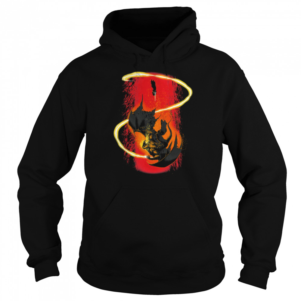 the wizard the demon gandalf the grey and durins bane shirt unisex hoodie