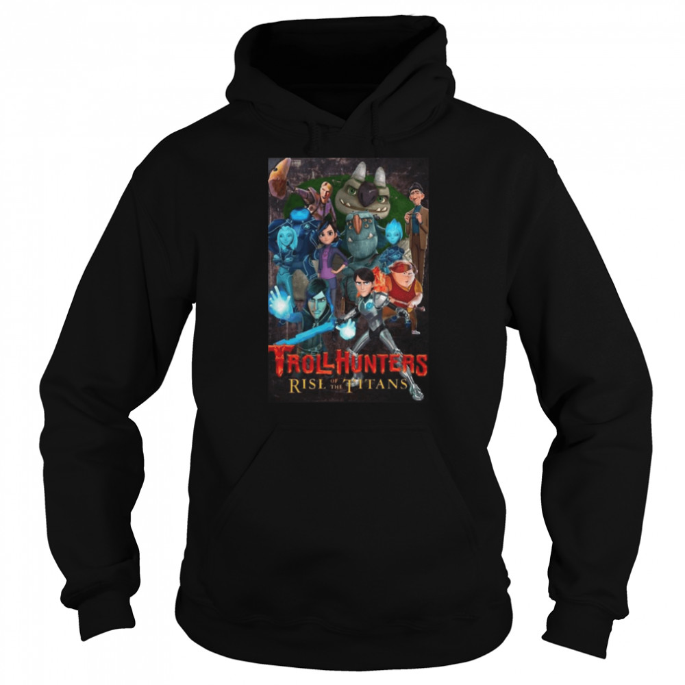 trollhunters rise of the titans shirt unisex hoodie