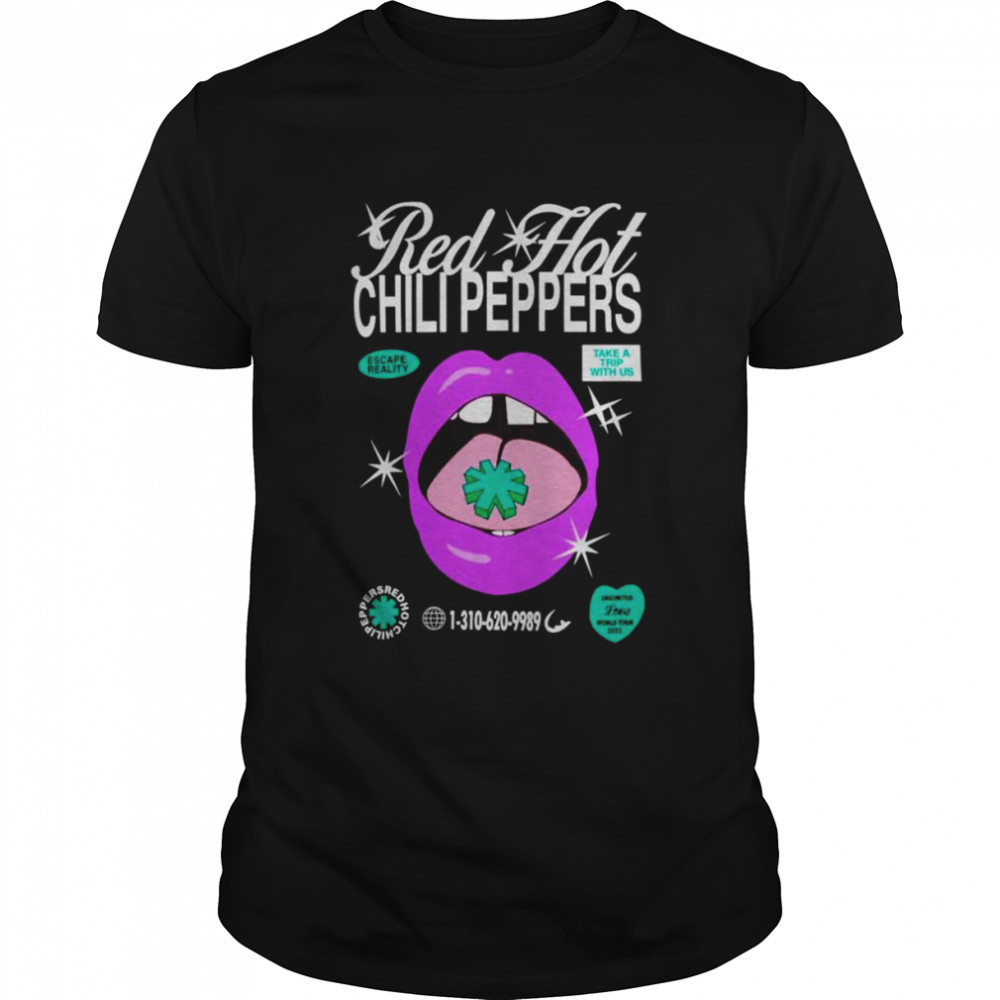Red hot chili peppers trip 2022 shirt