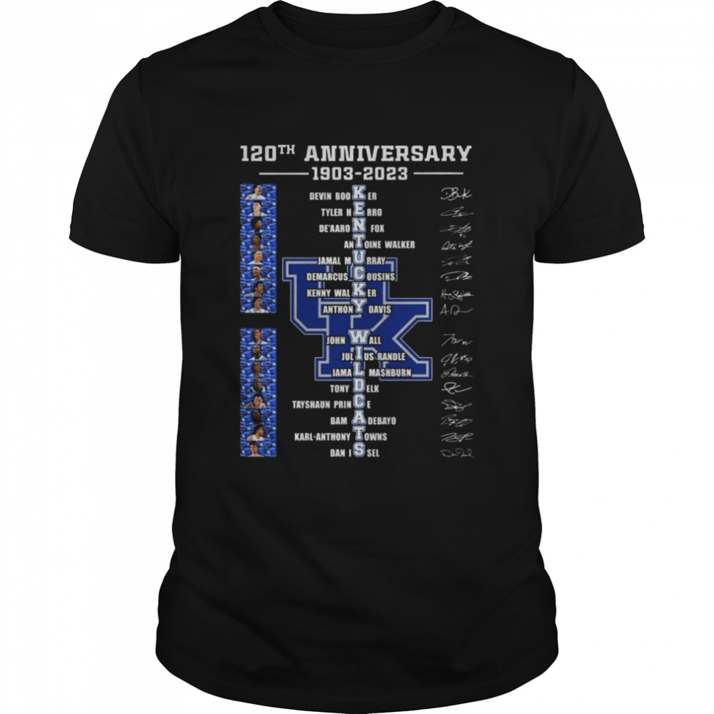 120th anniversary 1903-2023 Kentucky Wildcats team signatures shirt Classic Men's T-shirt