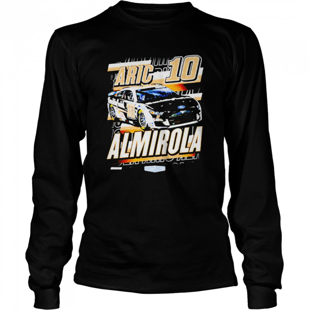 Aric Almirola Stewart-Haas Racing Team Collection Black Smithfield Chicane shirt Long Sleeved T-shirt