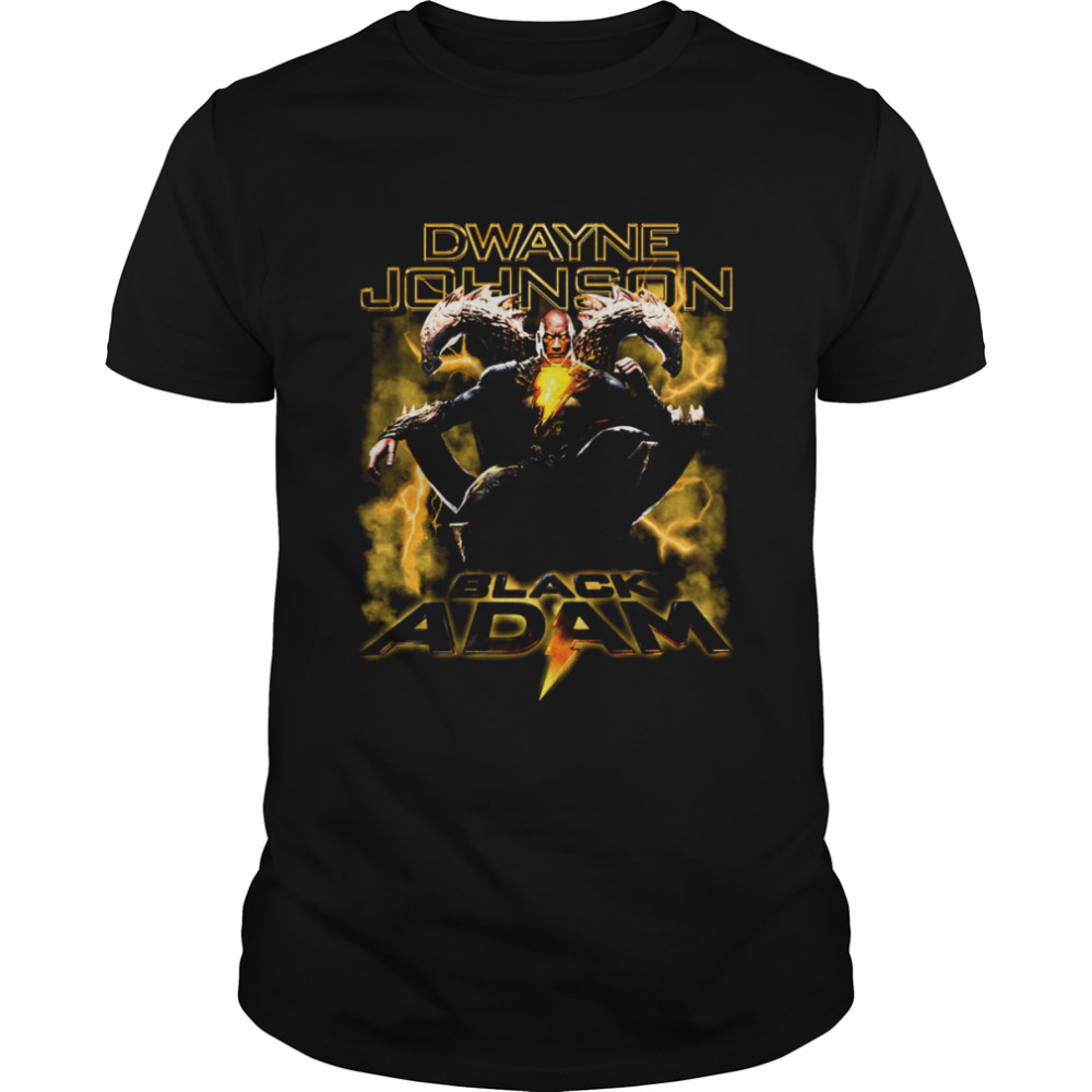 Black Adam Throne Dwayne Johnson 2022 Movie Film shirt Classic Men's T-shirt