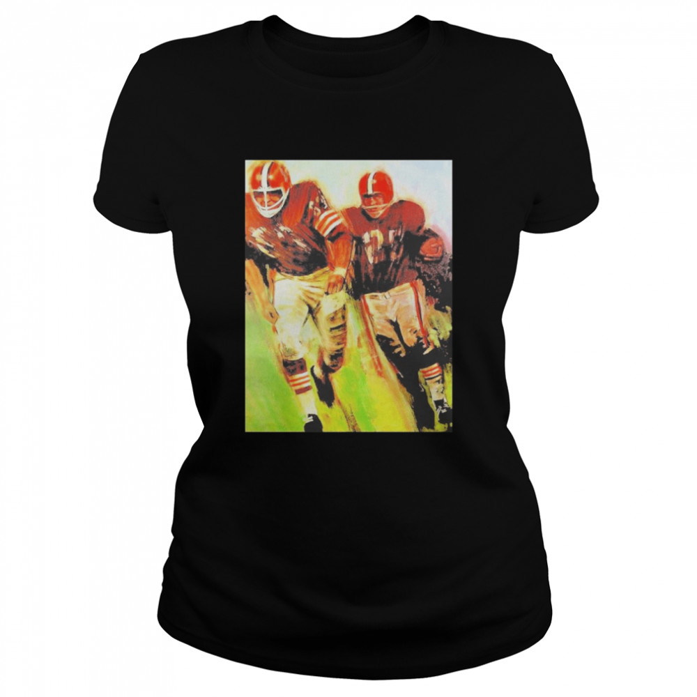 Cleveland Browns 1965 CB Helmet Poster  Classic Women's T-shirt