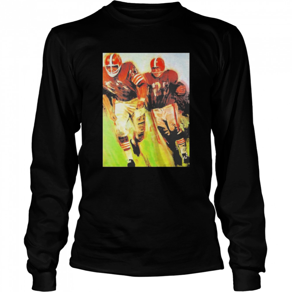 Cleveland Browns 1965 CB Helmet Poster  Long Sleeved T-shirt