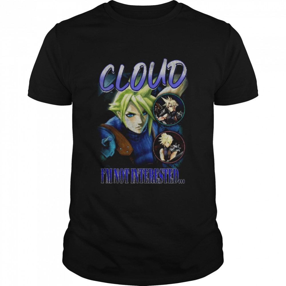 Cloud I’m Not Intersted Smash Bros Vintage shirt Classic Men's T-shirt