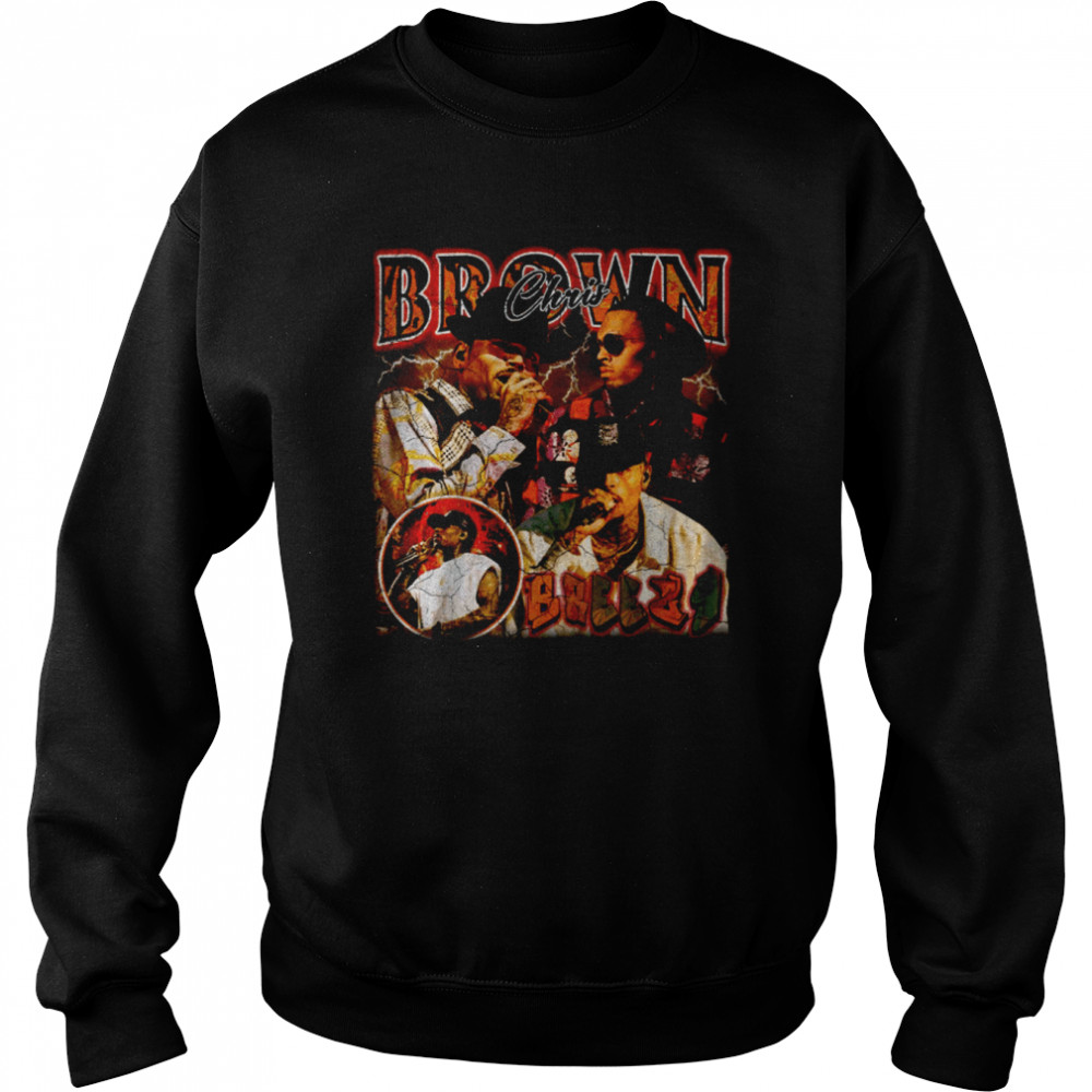Graphic Chris Brown Breezy One Of Them Ones Tour Brown shirt Unisex Sweatshirt