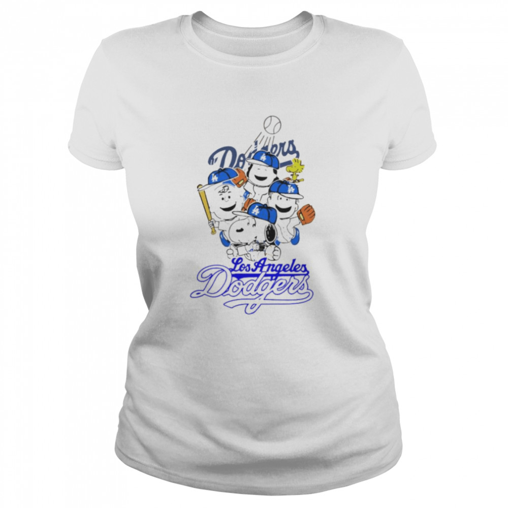 Peanuts Gang Los Angeles Dodgers Baseball Snoopy shirt - Kingteeshop