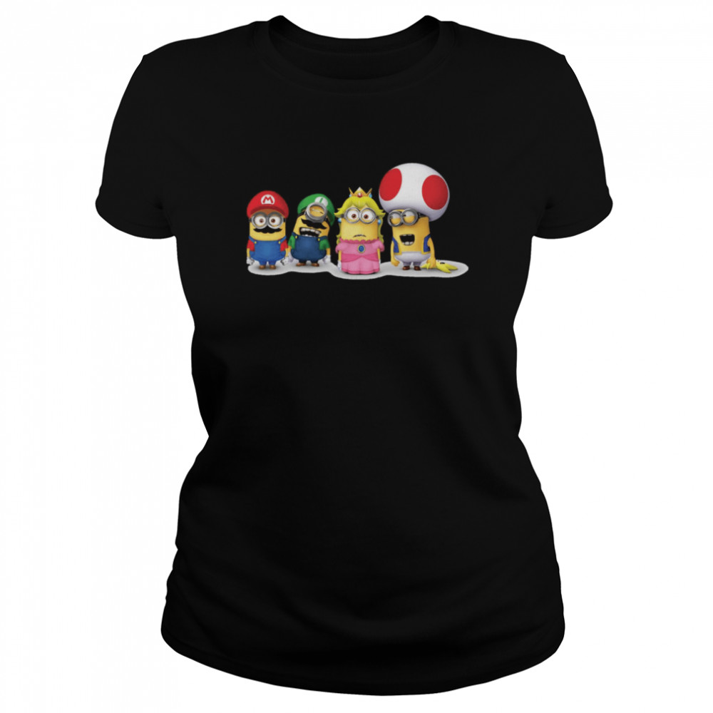 Super Minion Bros Nintendo Game shirt Classic Women's T-shirt